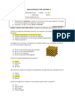 Diagnóstico Quimica 8vo