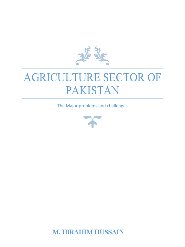 Agriculture Sector of Pakistan Final | PDF | Agriculture | Crop Rotation