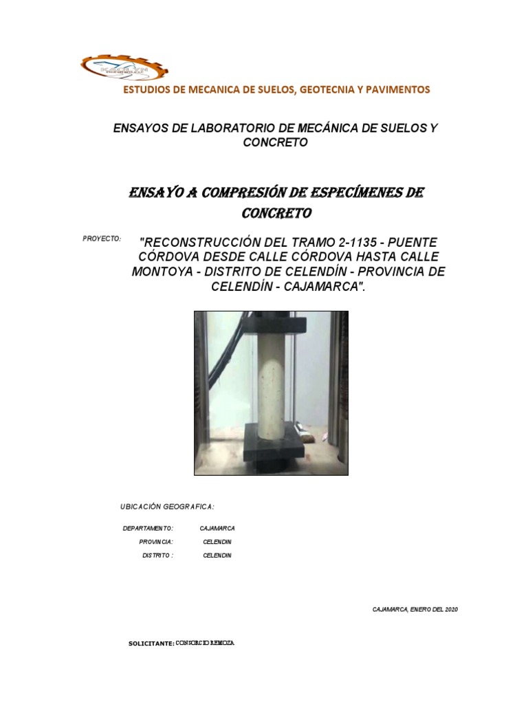 Estudio Mecanica De Suelos Pdf Ingeniería Geotécnica Ingeniero Civil