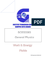 Work - Energy and Pressure in Fluids