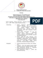 Surat Keputusan Pengangkatan Pengurus PWRI Jaya DPAC Baleendah