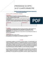 Ficha de Aprendizaje 02-Dppc-Experiencia 07-Cuarto Bimestre