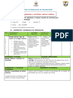 Nos Organizamos y Escribimos Nuestros Nombres.: Sesión de Aprendizaje de Comunicación