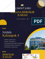 Filsafat Ilmu: Sarana Berfikir Ilmiah