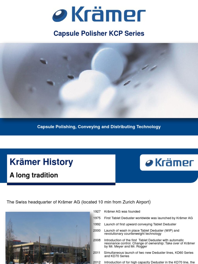 Krämer Capsule Polisher KCP Series EN | PDF | Tablet (Pharmacy ...