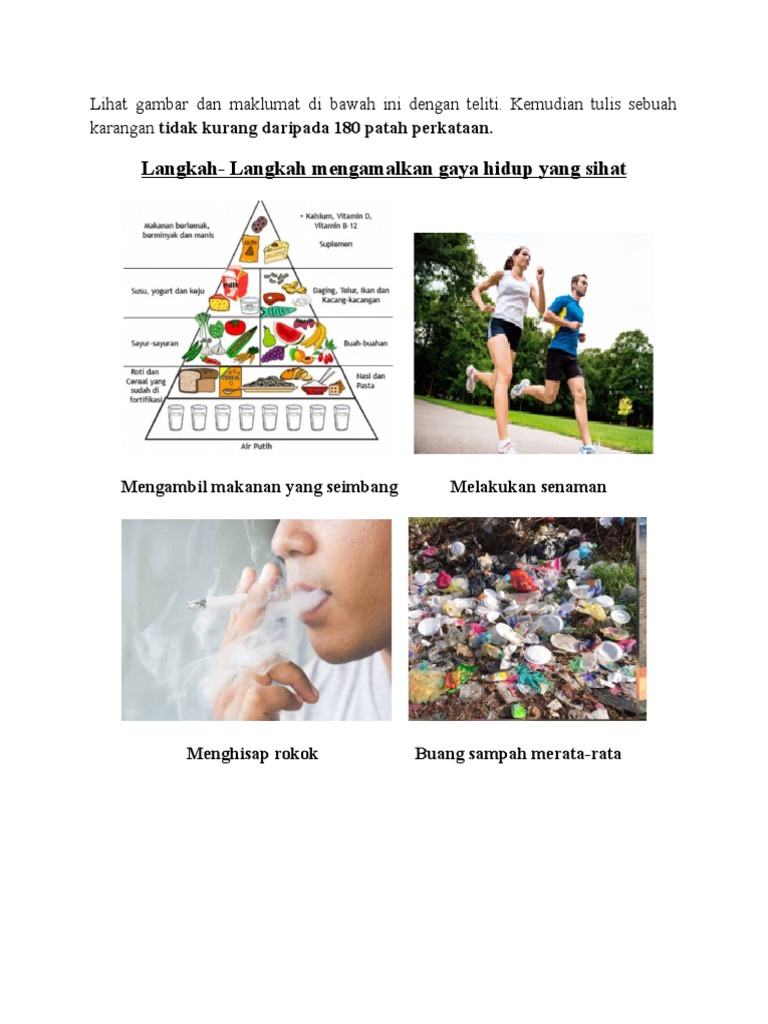 Langkah - Langkah Mengamalkan Gaya Hidup Yang Sihat | PDF