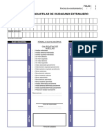 Formato Decadactilar de Ciudadano Extranjero