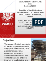 Guidelines On Occupational Safety and Health in The Shipbuilding, Ship Repair and Shipbreaking Industry