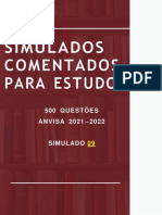 Simulados Comentados para Estudos: 500 Questões ANVISA 2021 - 2022