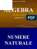 Algebra: Clasa A Vi-A