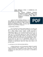 Demanda resolución contrato compraventa terreno