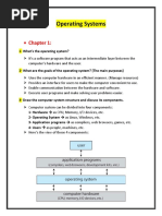 Operating Systems: - Chapter 1