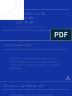 Plan Maestro de Desarrollo Espiritual: Propuesta de Campaña para 2023 y 2024