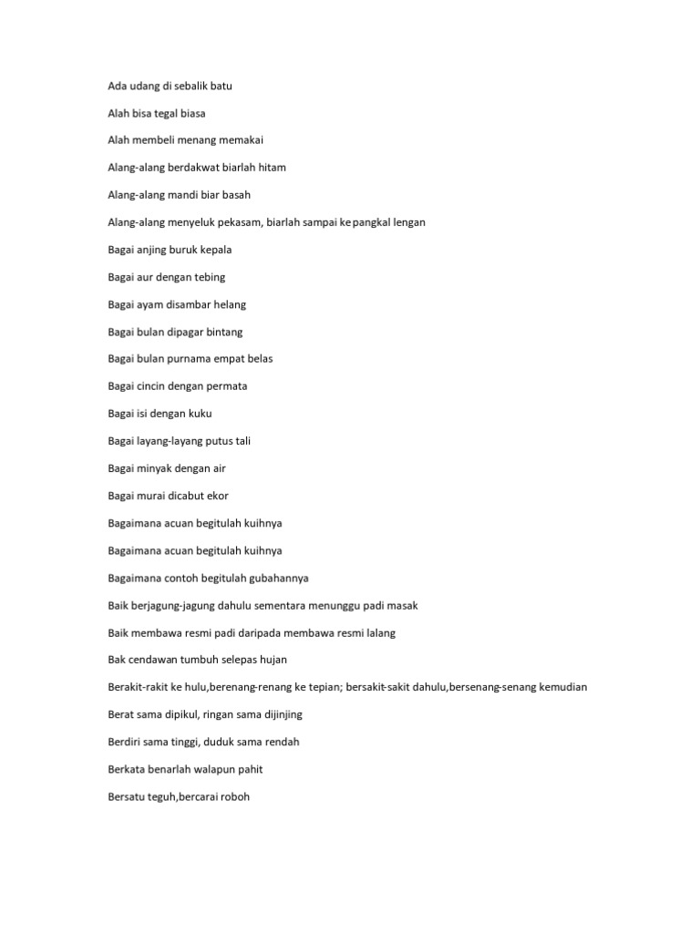 Peribahasa