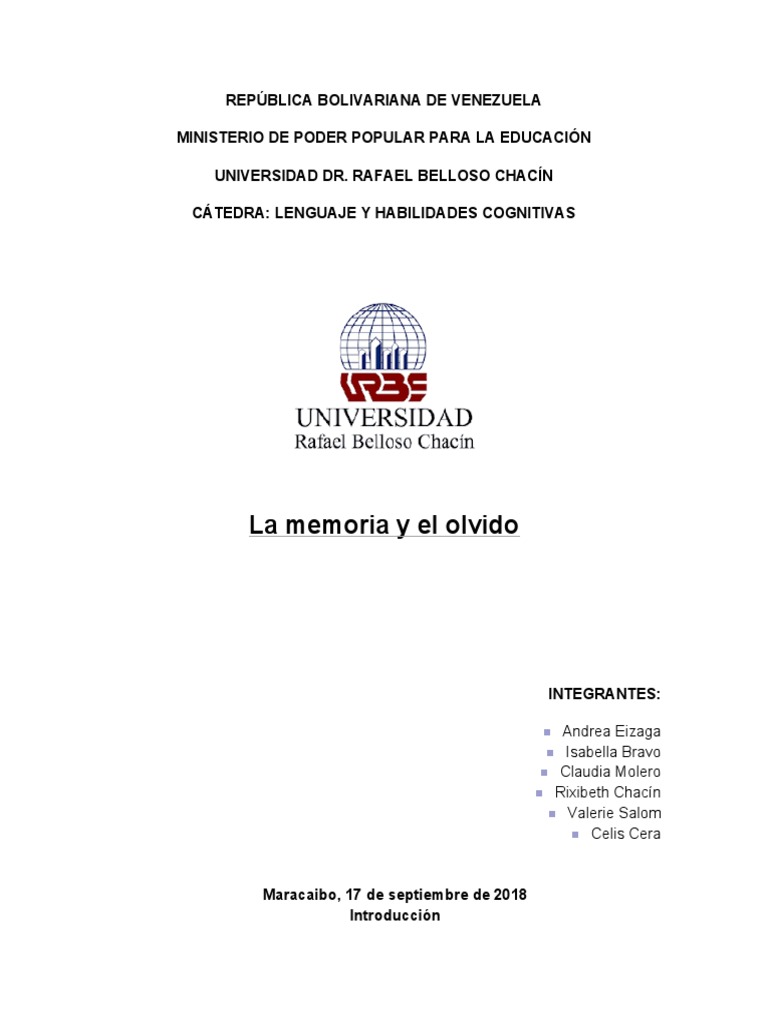 La Memoria Pdf Memoria Memoria A Largo Plazo