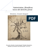 Estudios Historicistas, Filosóficos y Económicos Del Derecho Penal