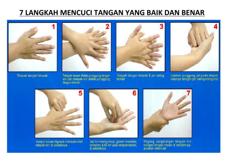 7 Langkah Mencuci Tangan Yang Baik Dan Benar Pdf