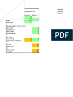 Weight Watcher Point Calculation Brought To You by Fill The Green Areas