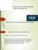 Adaptasi Fisiologis Dan Psikologis Pada Ibu Postpartum: Siti Rochanah, Mkes. Mkep - Sp.Kep.M, Fisqua