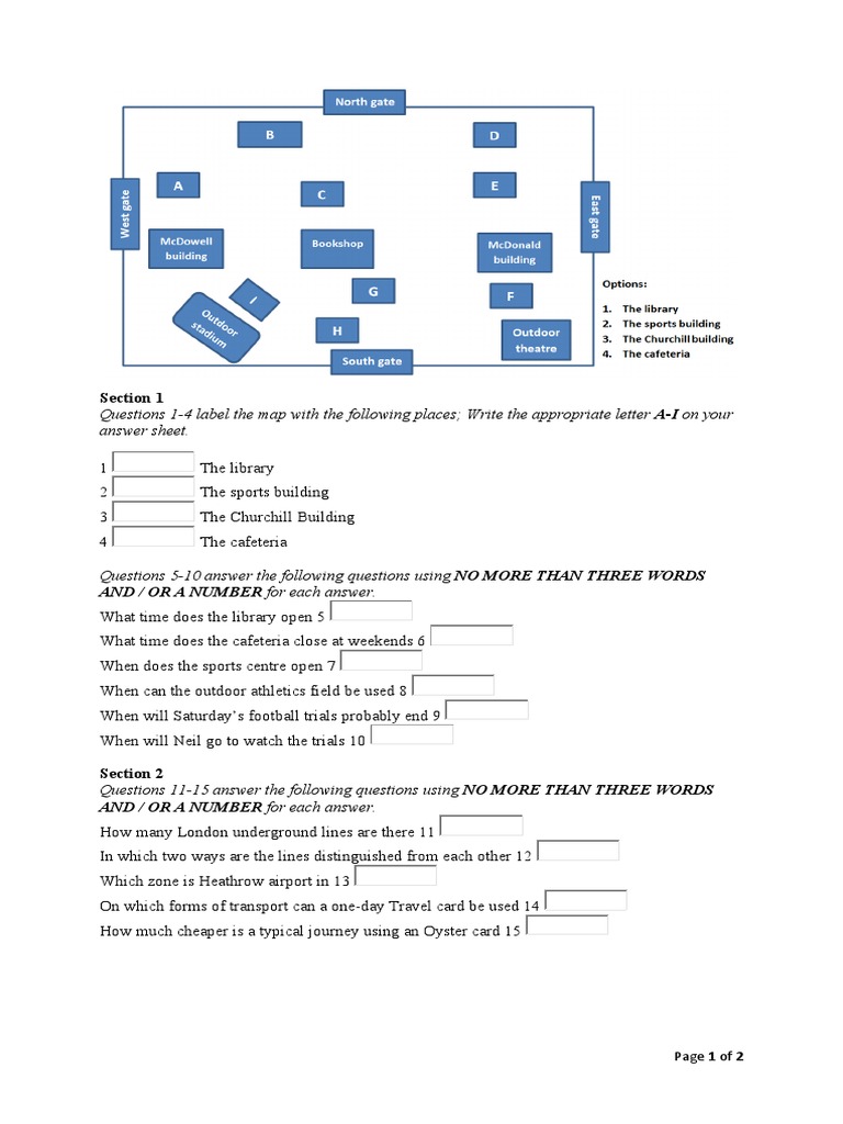 1st Listening Practice Pdf