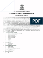 Annual Report 2021-22: Controller of Examination