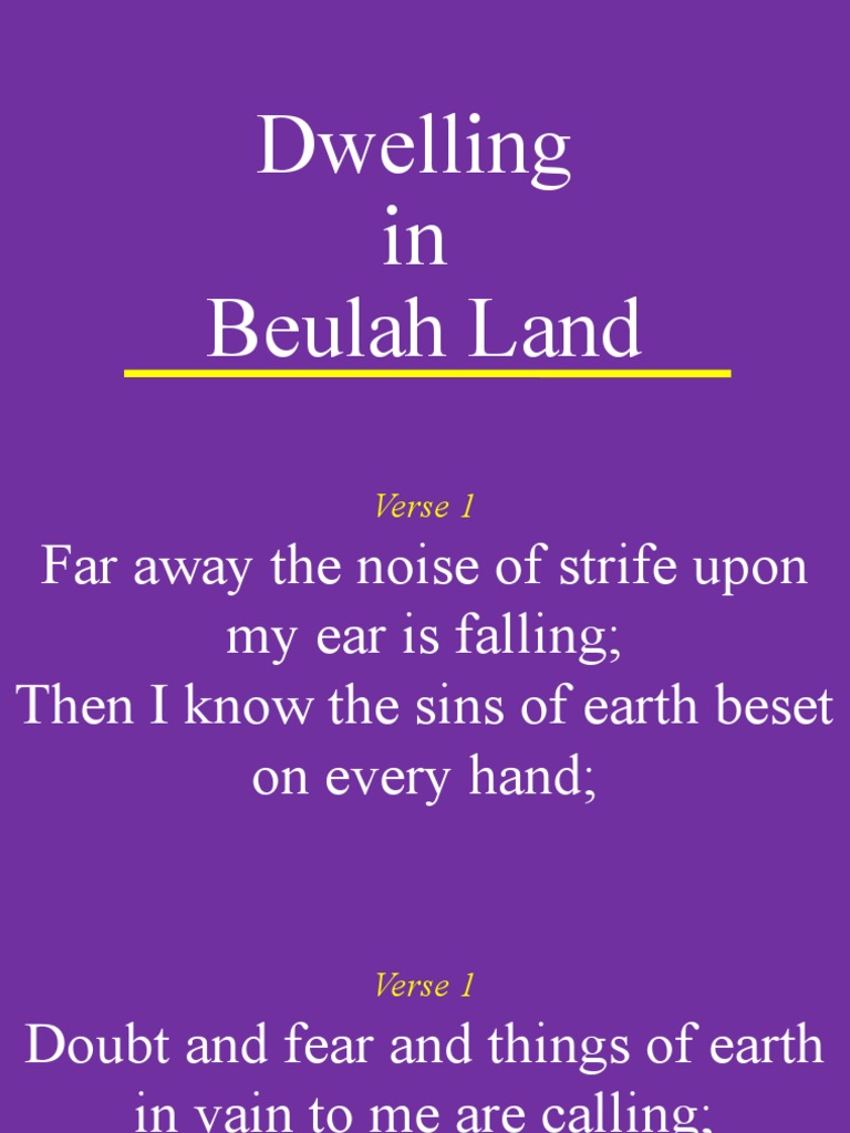 Dwelling in Beulah Land PDF