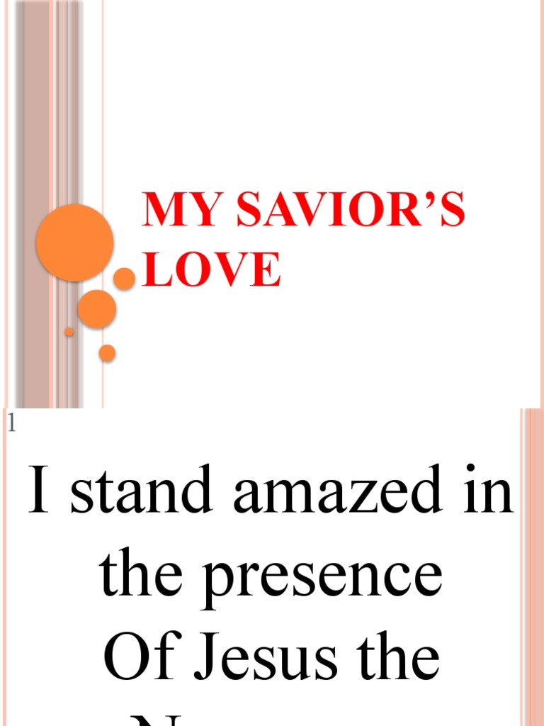 My Savior's Love | PDF