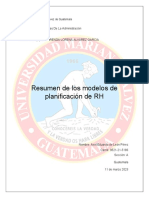 Resumen de Los Modelos de Planificación de RH