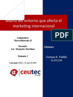Analisis de Entorno Del Marketing Internacional