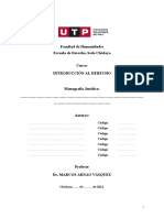 Facultad de Humanidades Escuela de Derecho, Sede Chiclayo Curso: Introducción Al Derecho