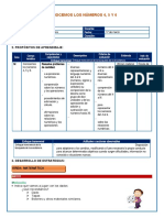 Conocemos Los Números 4, 5 Y 6: Institución Educativa: Docente: Área: Fecha: Grado: Duración