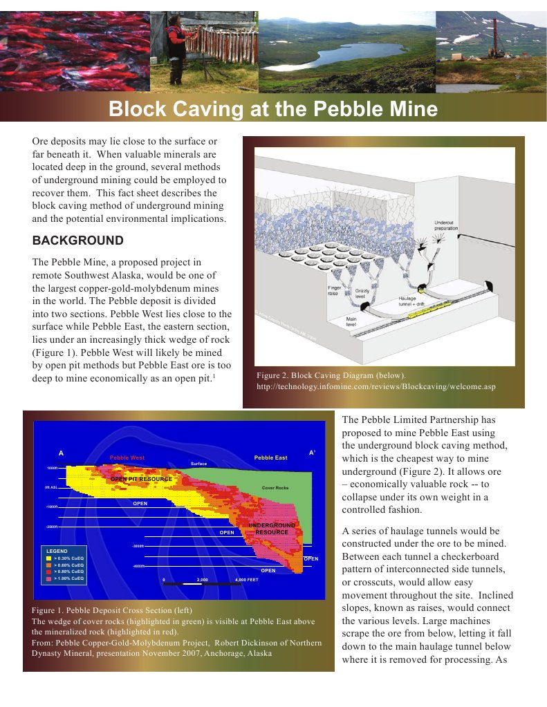 Block Caving Method at Pebble Mine | PDF | Mining | Toxic Heavy Metal
