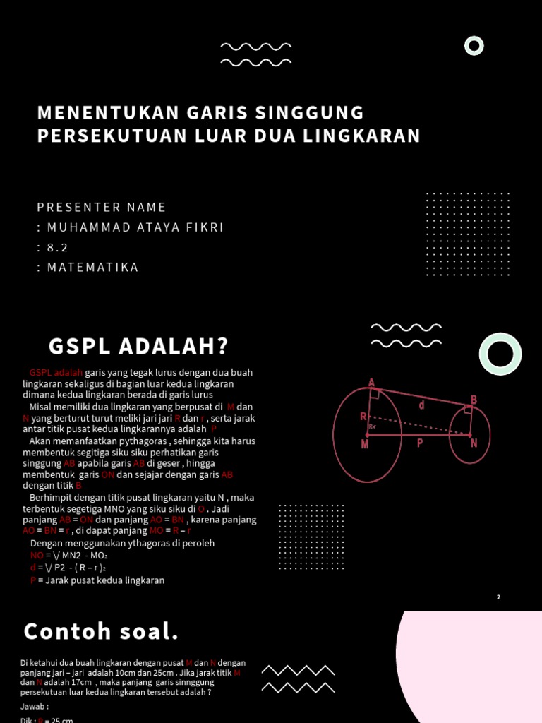 Garis Singgung Luar Dua Lingkaran | PDF | Sains & Matematika