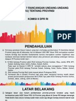 Penyusunan 7 Rancangan Undang-Undang (Ruu) Tentang Provinsi