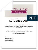 Evidence Law KSLU Grand Final Notes