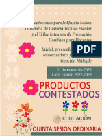 ProductosContestados5taSesiónCTE22 23ME