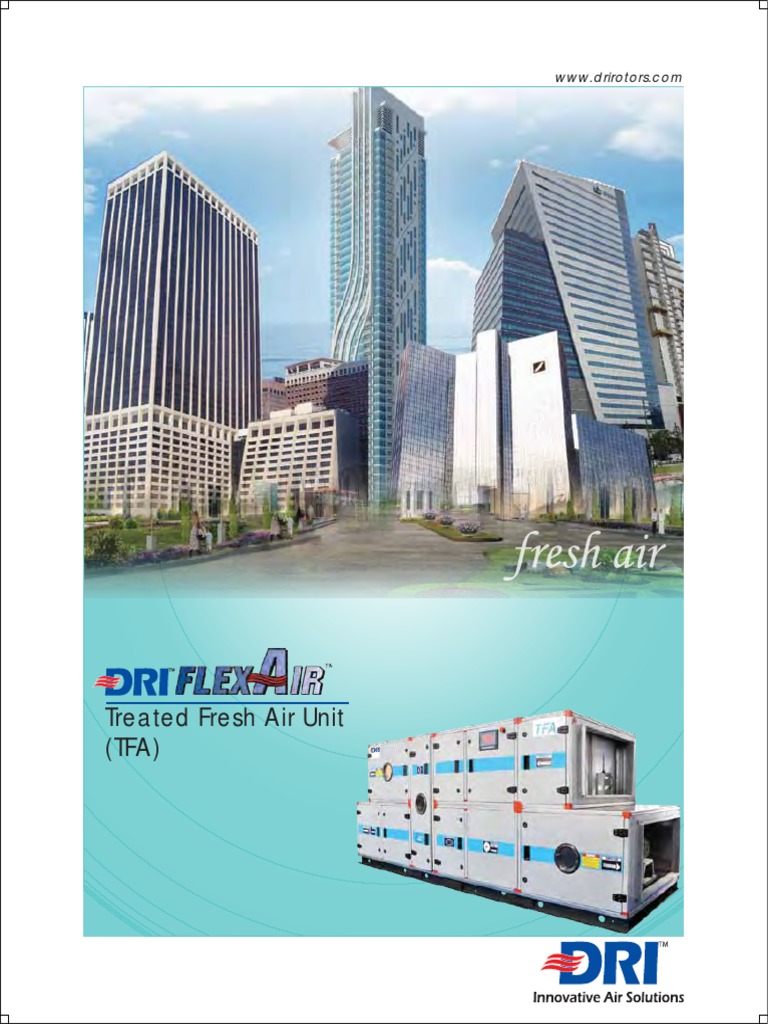 Treated Fresh Air Units Overview | PDF | Mechanical Engineering