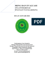 Monitoring Dan Evaluasi: Zona Integritas Area Ii Penataan Tatalaksana