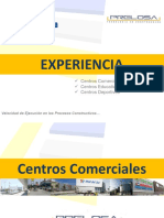 Velocidad construcción centros comerciales educativos deportivos