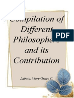 Compilation of Different Philosophers and Its Contribution: Labata, Mary Grace C