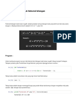 Program Python Untuk Faktorial Bilangan