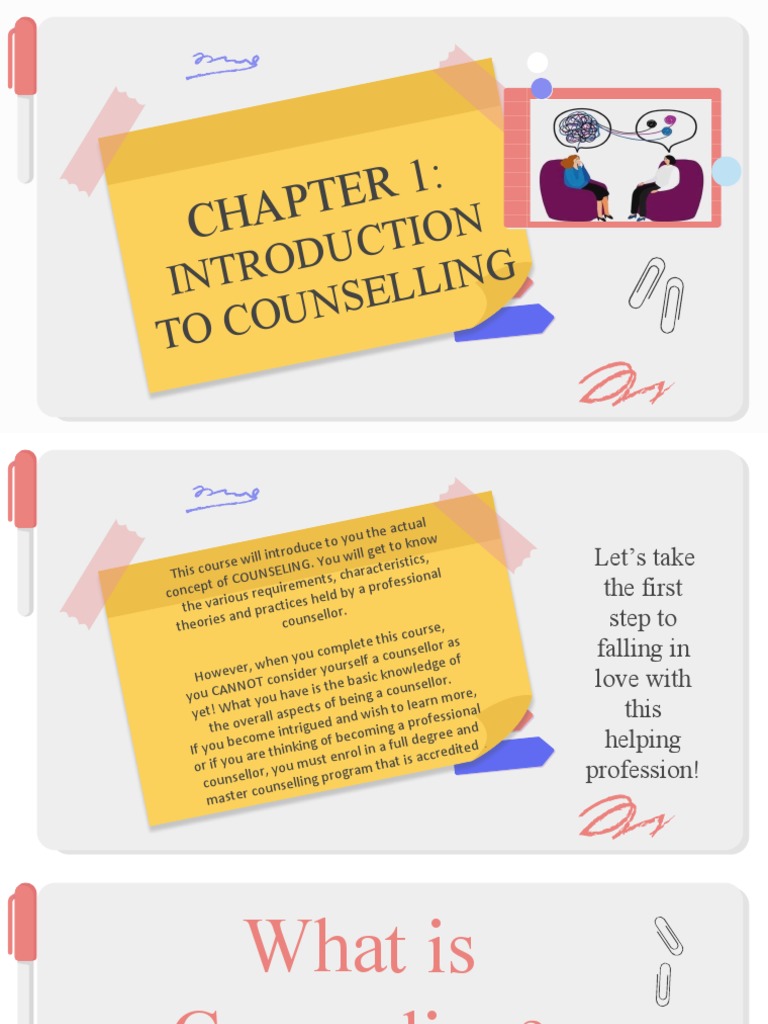Introduction to Counseling Basics | PDF | Psychotherapy | Counseling ...