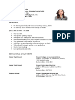 Jennelle Lorilla Resume for Operational Management Position