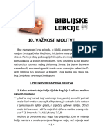 Biblijske Lekcije 10