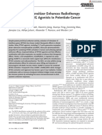 A 2D Nanoradiosensitizer Enhances Radiotherapy and Delivers STING Agonists to Potentiate