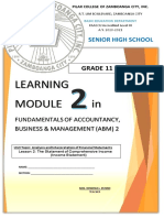 Learning Module In: Grade 11