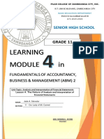 Learning Module In: Grade 11