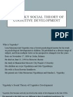 Vygotsky's Social Theory of Cognitive Development