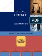 Pravo Za Ekonomiste: Doc. DR Mijat Jocović