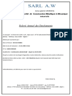 Relevé Annuel Des Emoluments: Société de Construction Métallique & Mécanique Industrielle